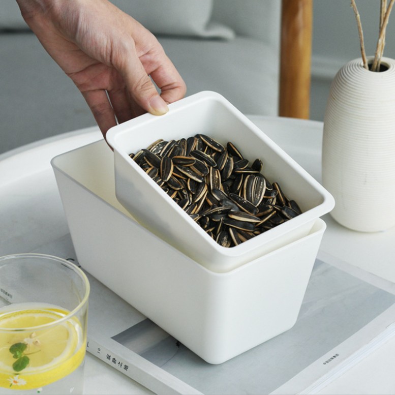 懒人嗑瓜子双层客厅水果盘家用糖果创意零食干果盘