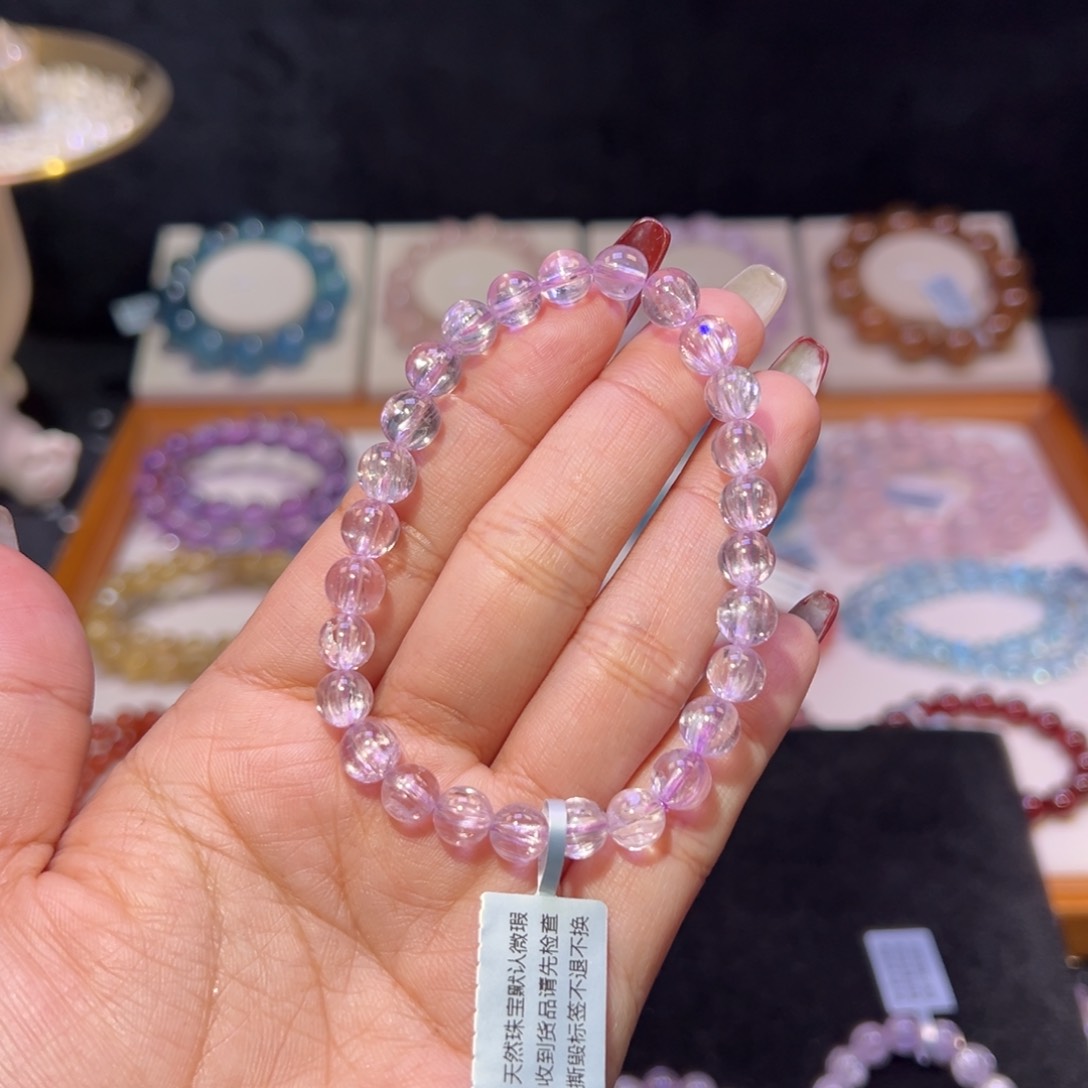 锂辉石紫锂辉未镶嵌K****紫锂辉7.3m m