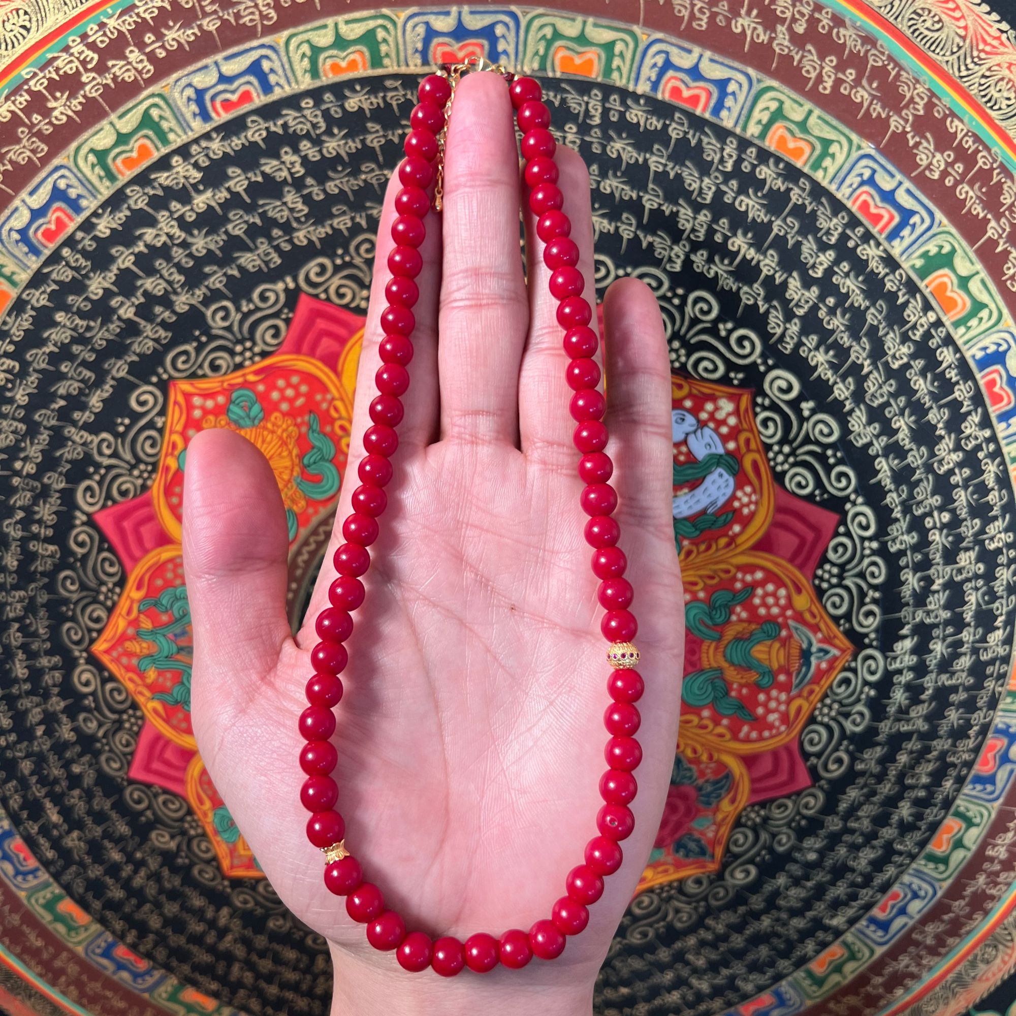 怀业锁骨链红色素款气质百搭