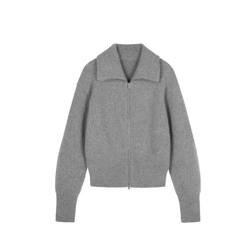 【二哥专属浮利】学院风翻领百搭针织衫0250