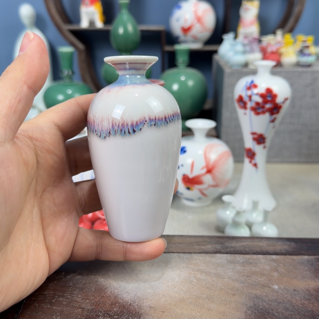 陶瓷手工小花器摆件