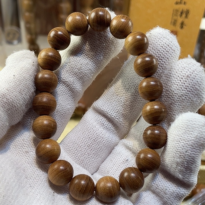 檀香木手串/手链?**诺老山檀香1.0横纹高货
