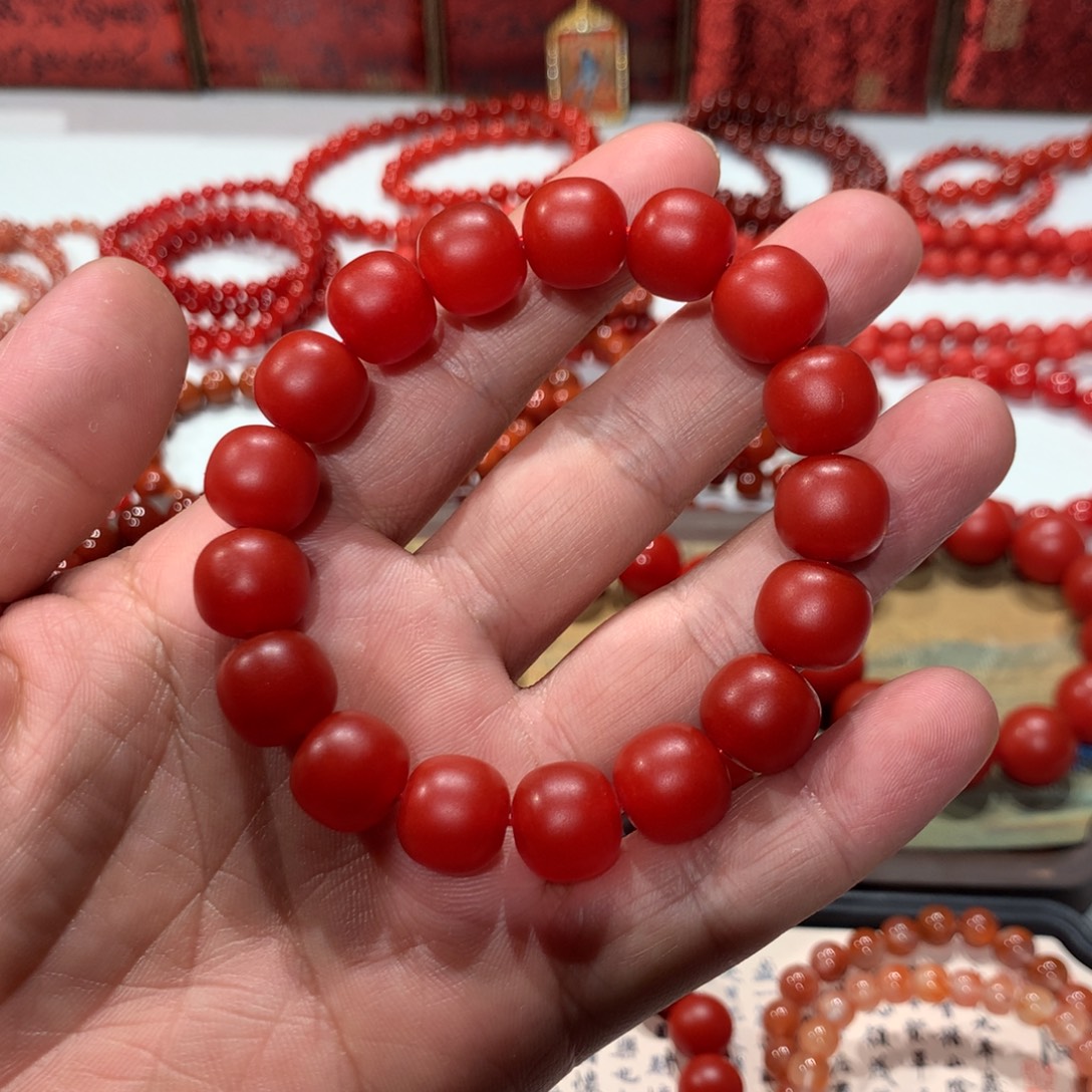 独***侠玛瑙/玉髓未镶嵌手链