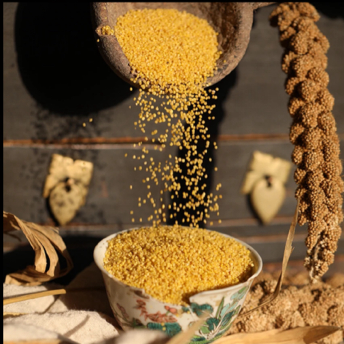 [好多油] 陕北米脂小米 正宗黄小米 能熬出来米油1/2袋装