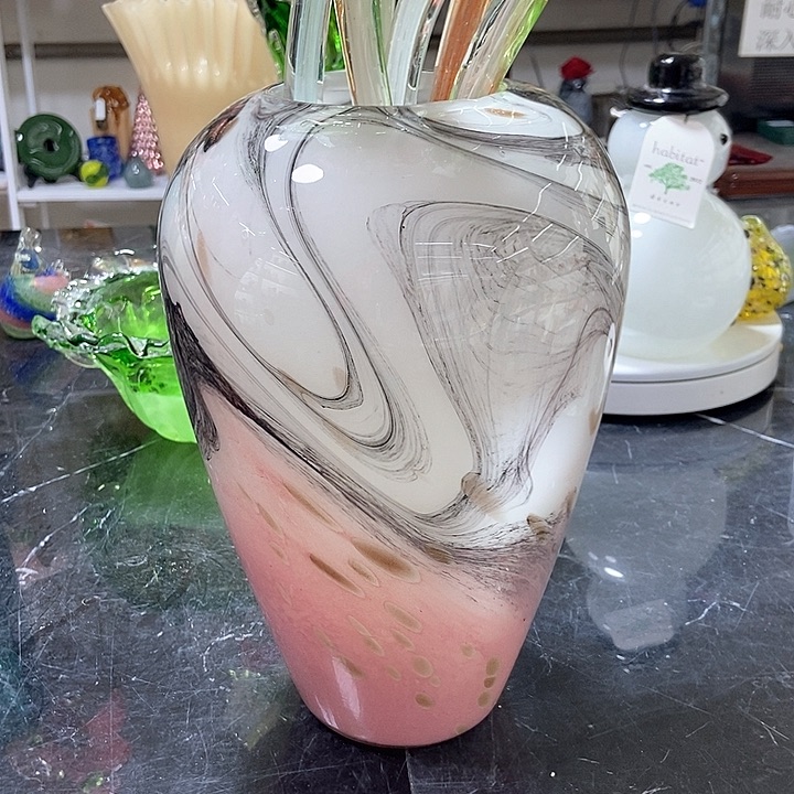 琉璃琉璃花瓶高32