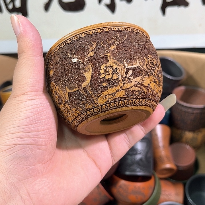 茶杯紫砂全手工紫砂主人杯