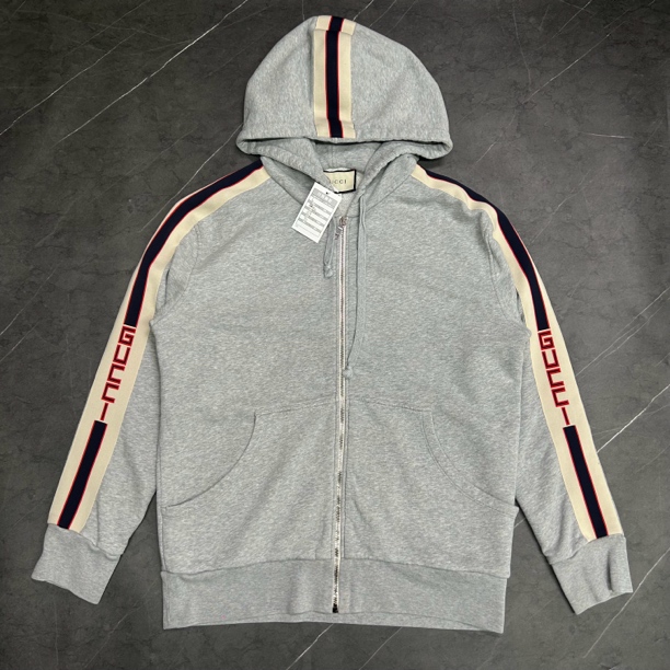 99新 GUCCI/古驰 l码 古驰标语串标LOGO连帽外套 