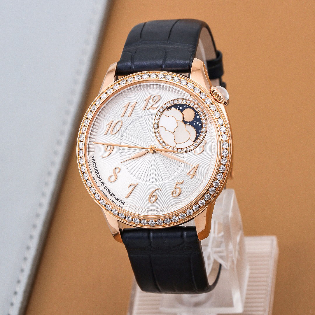 99新 Vacheron Constantin/江诗丹顿 伊灵女神8005F自动37mm18k金