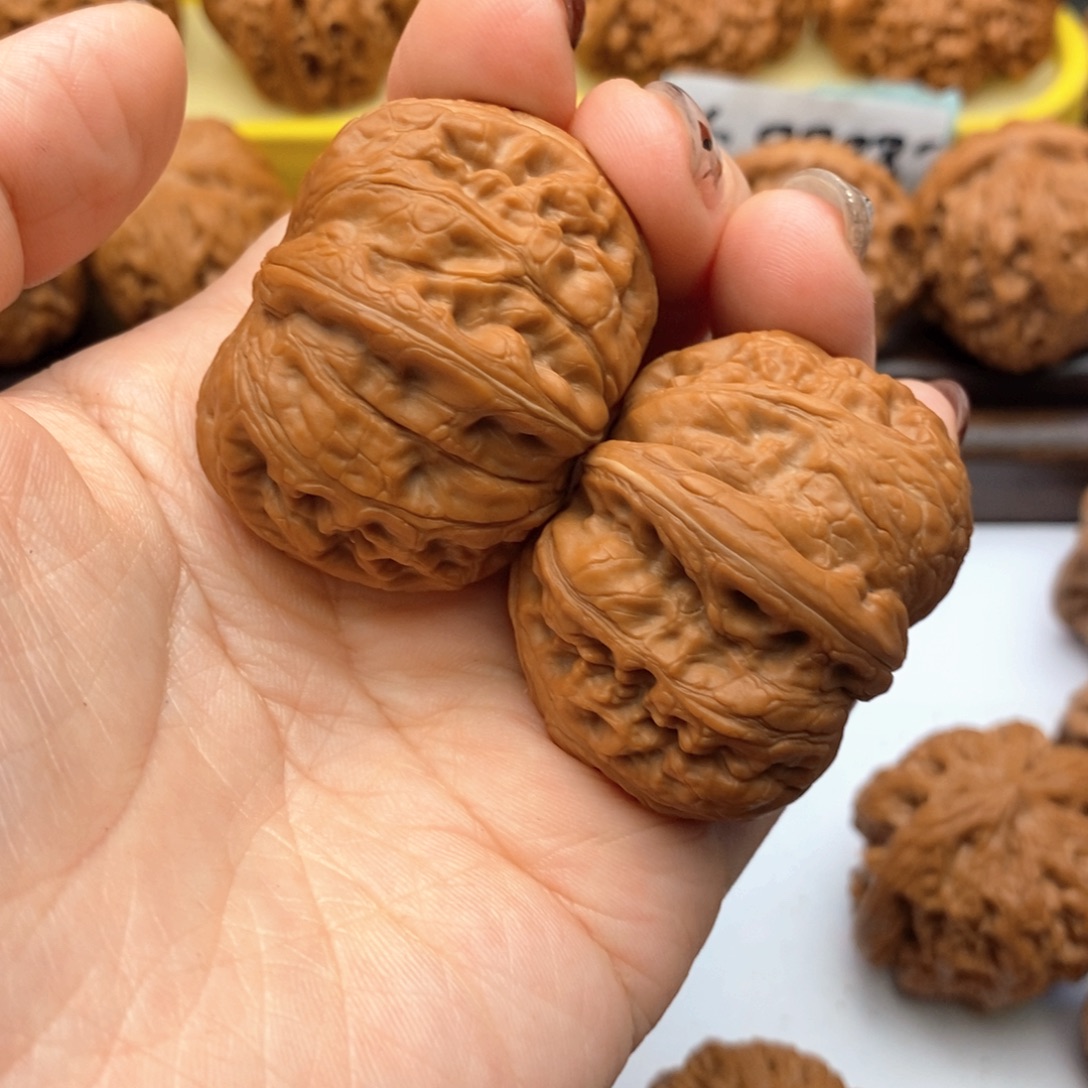 秋***冬文玩核桃把件650号元宝