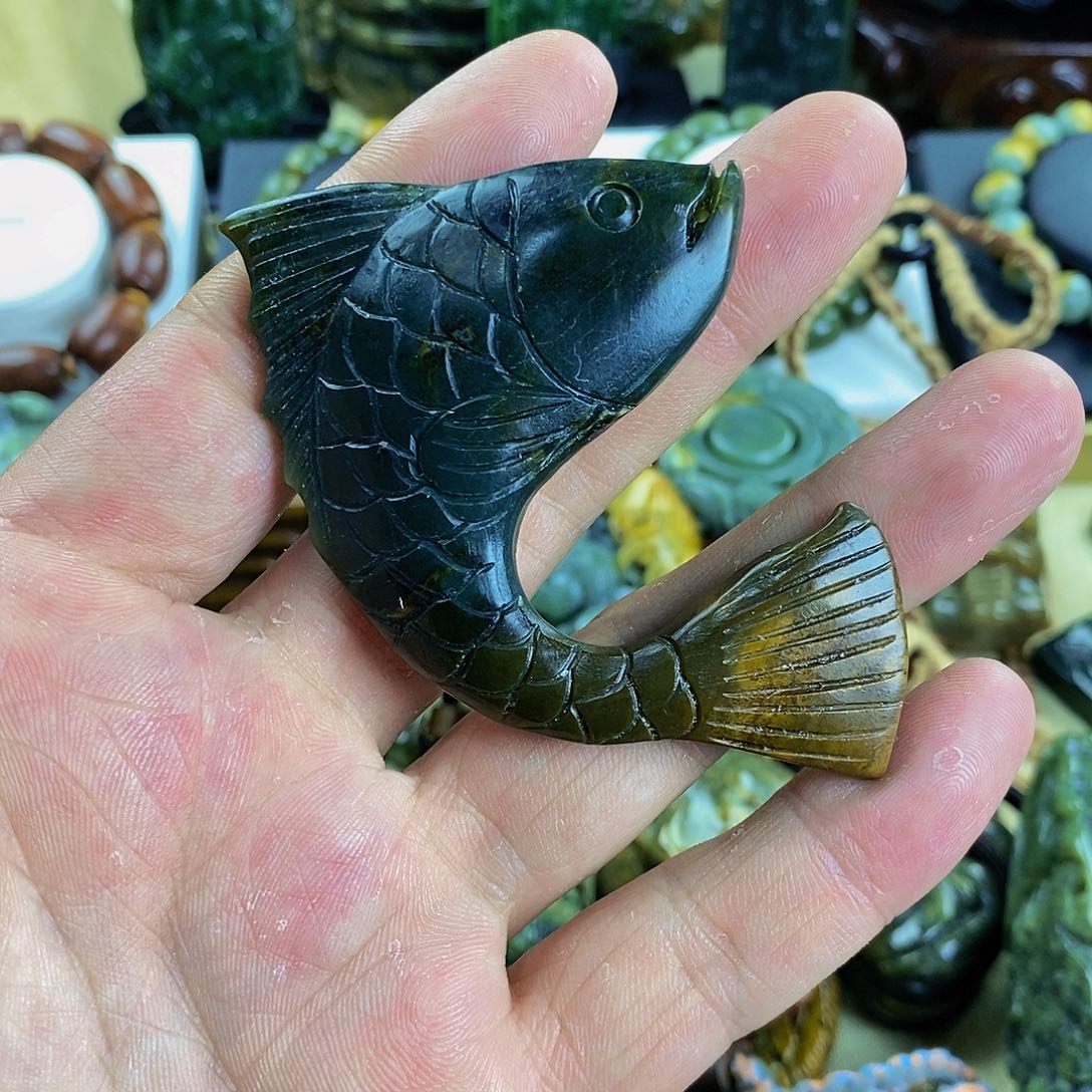 岫岩河磨玉（透闪石质玉）手把未镶嵌