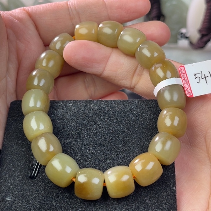 和田玉手串未镶嵌千*