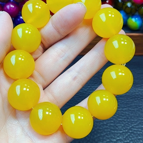 玛瑙/玉髓手链未镶嵌雪玉龙皇参20