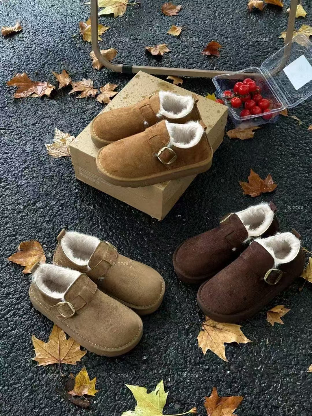 【楠屿5566002】加绒博肯 女休闲女鞋