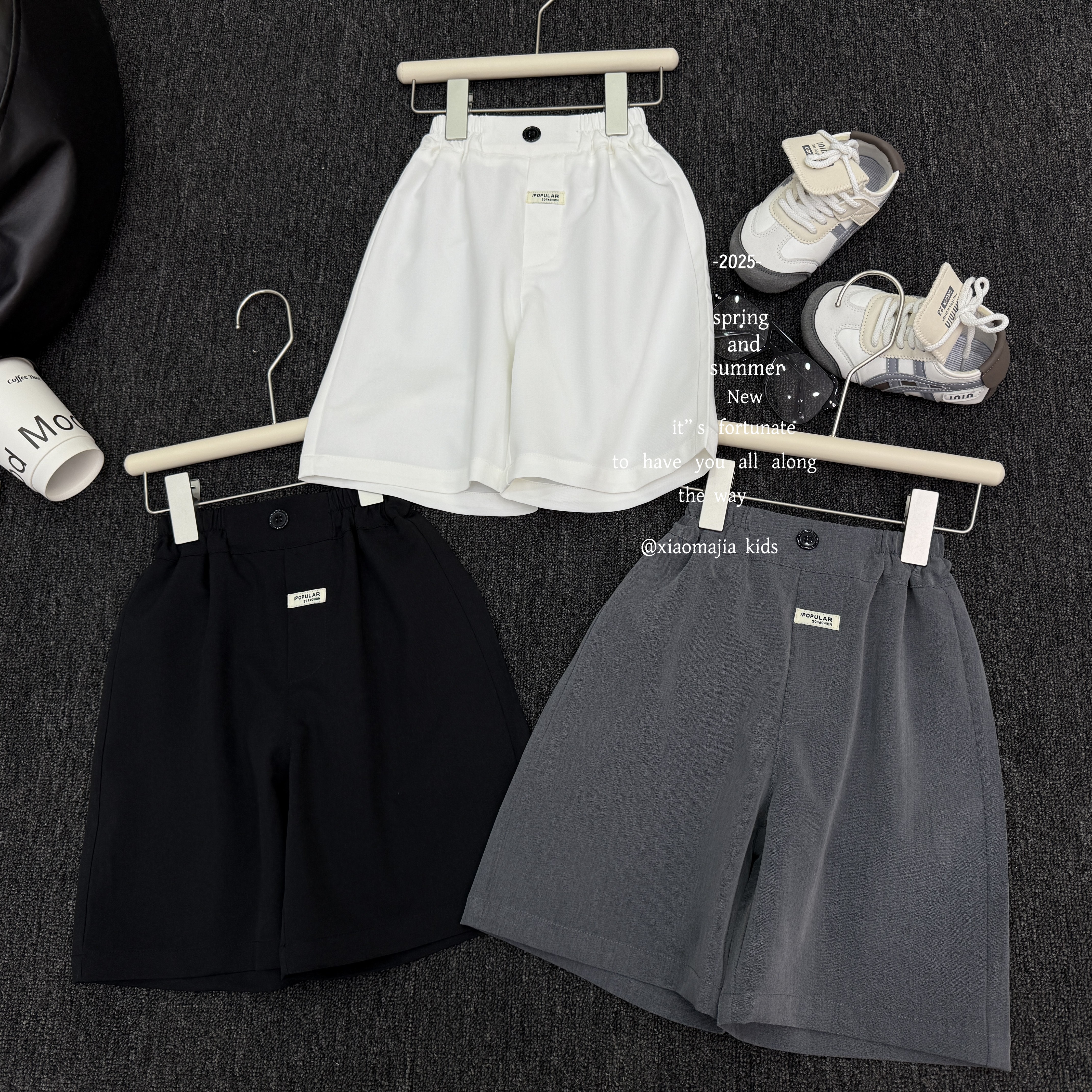 【彬彬有礼】儿童夏季西裤中裤D-5542欧若风穿搭宽松韩版裤男女款