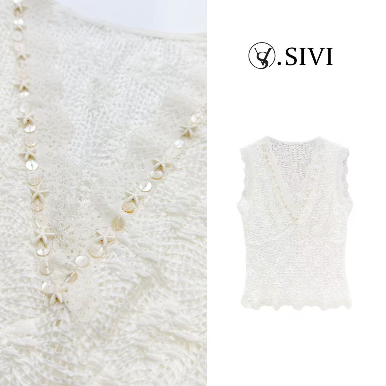 熙薇【鹤立鸡群】2025春季新款时尚休闲舒适百搭打底背心H1370