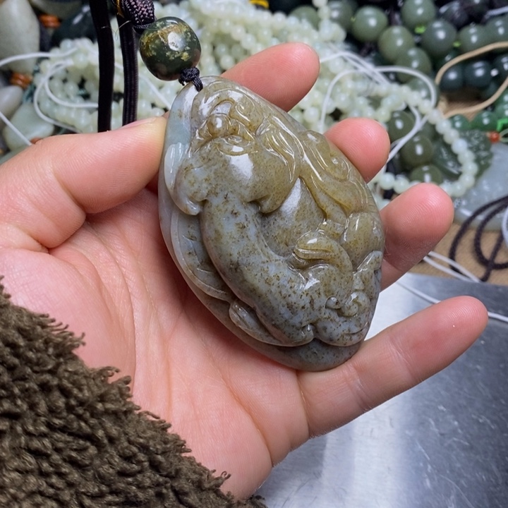 和田玉未镶嵌挂件