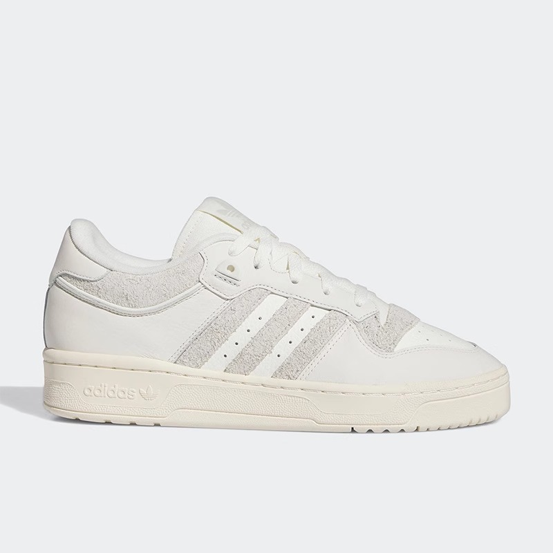 adidas originalsRIVALRY86复古低帮板鞋男 女同款白色IE7139