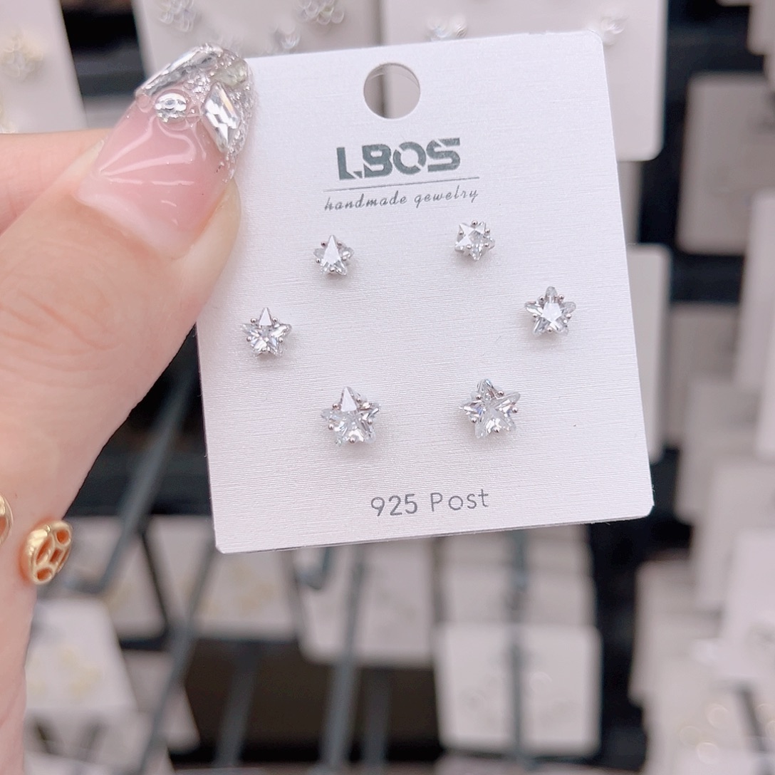 纯铜925银锆石422