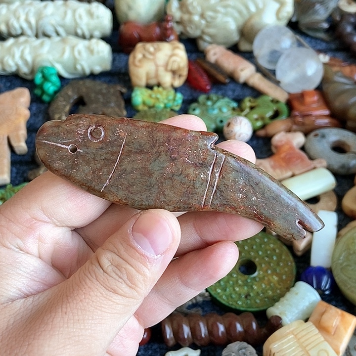 和田玉未镶嵌颈饰185