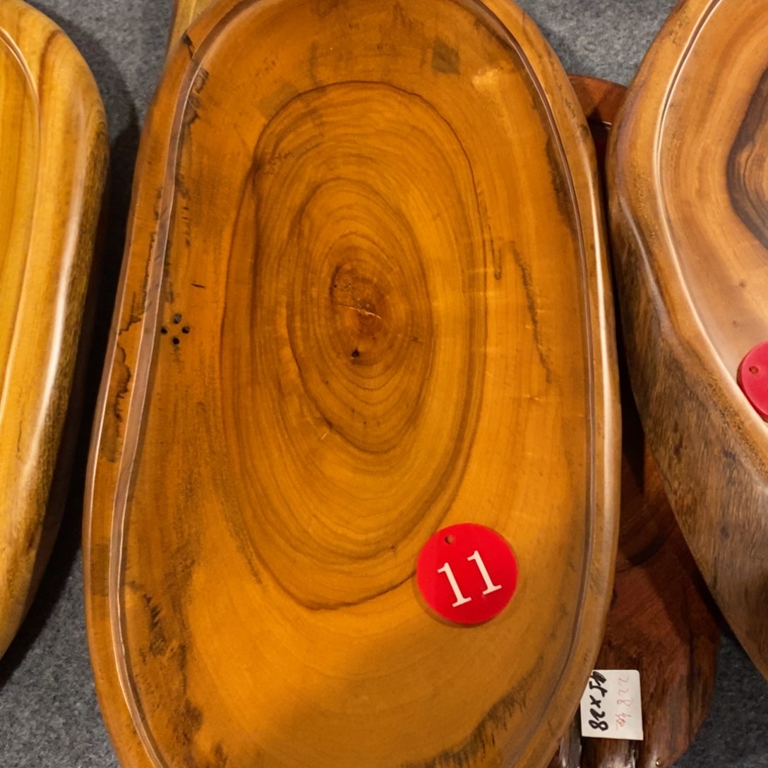 叶*58/28香樟木随形茶盘