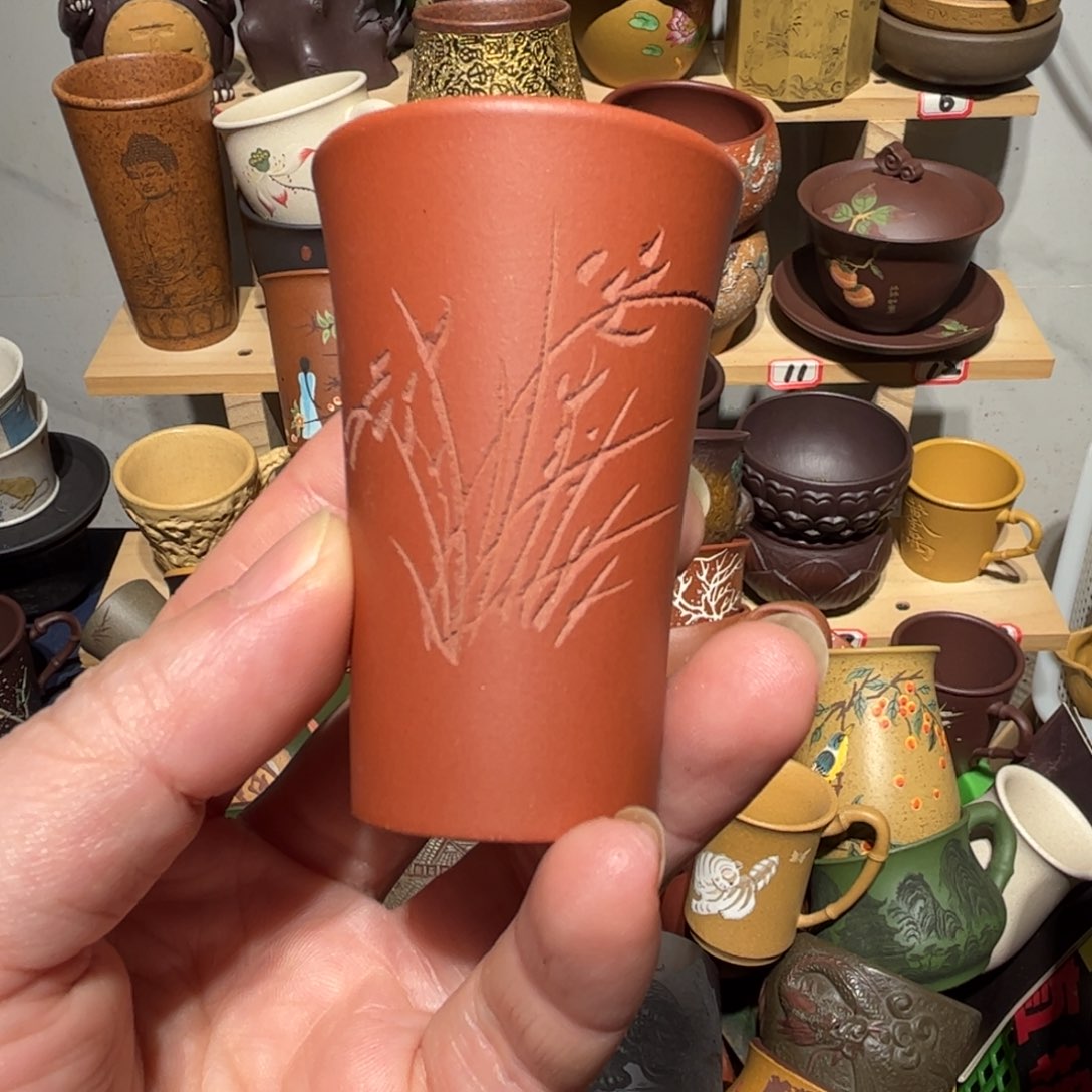 紫砂茶杯宜兴紫砂主人杯