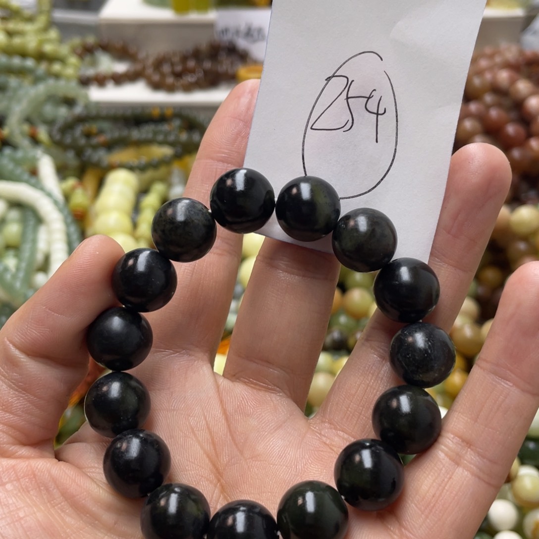 蛇纹石玉手链未镶嵌