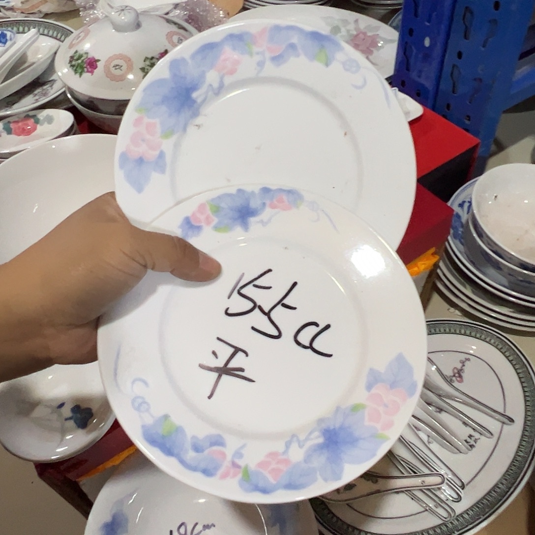 醴陵高温老厂瓷微瑕福利15厘米2个