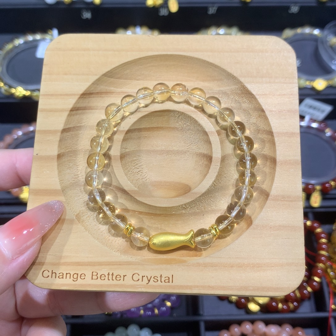 手链未镶嵌水晶小黄鱼