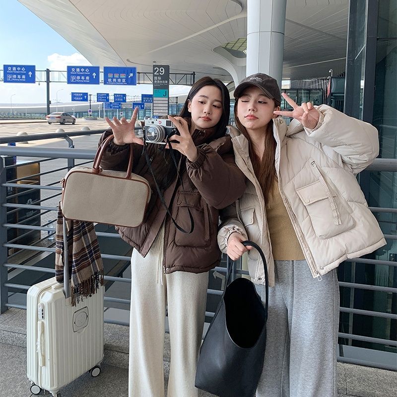 新款棉衣时尚保暖连帽宽松显瘦加厚外套小个子棉袄