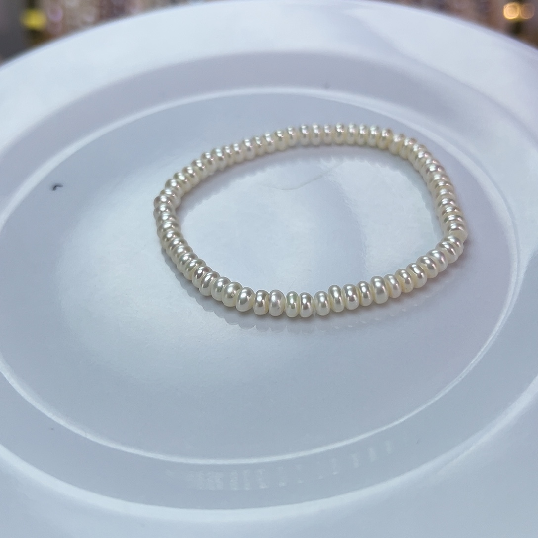 钛钢手绳淡水珍珠