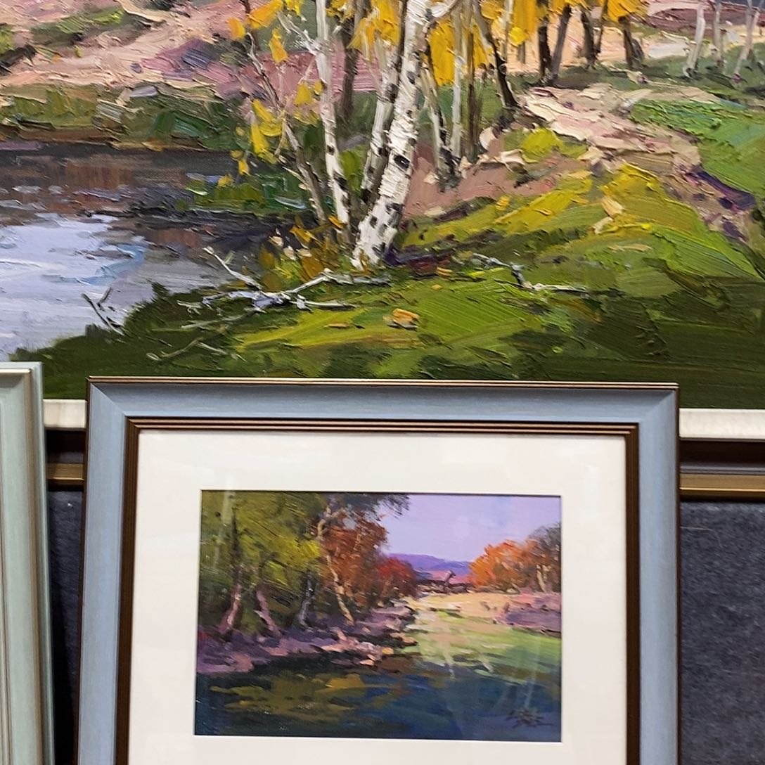 油画带外框外径尺寸47x 37 c m