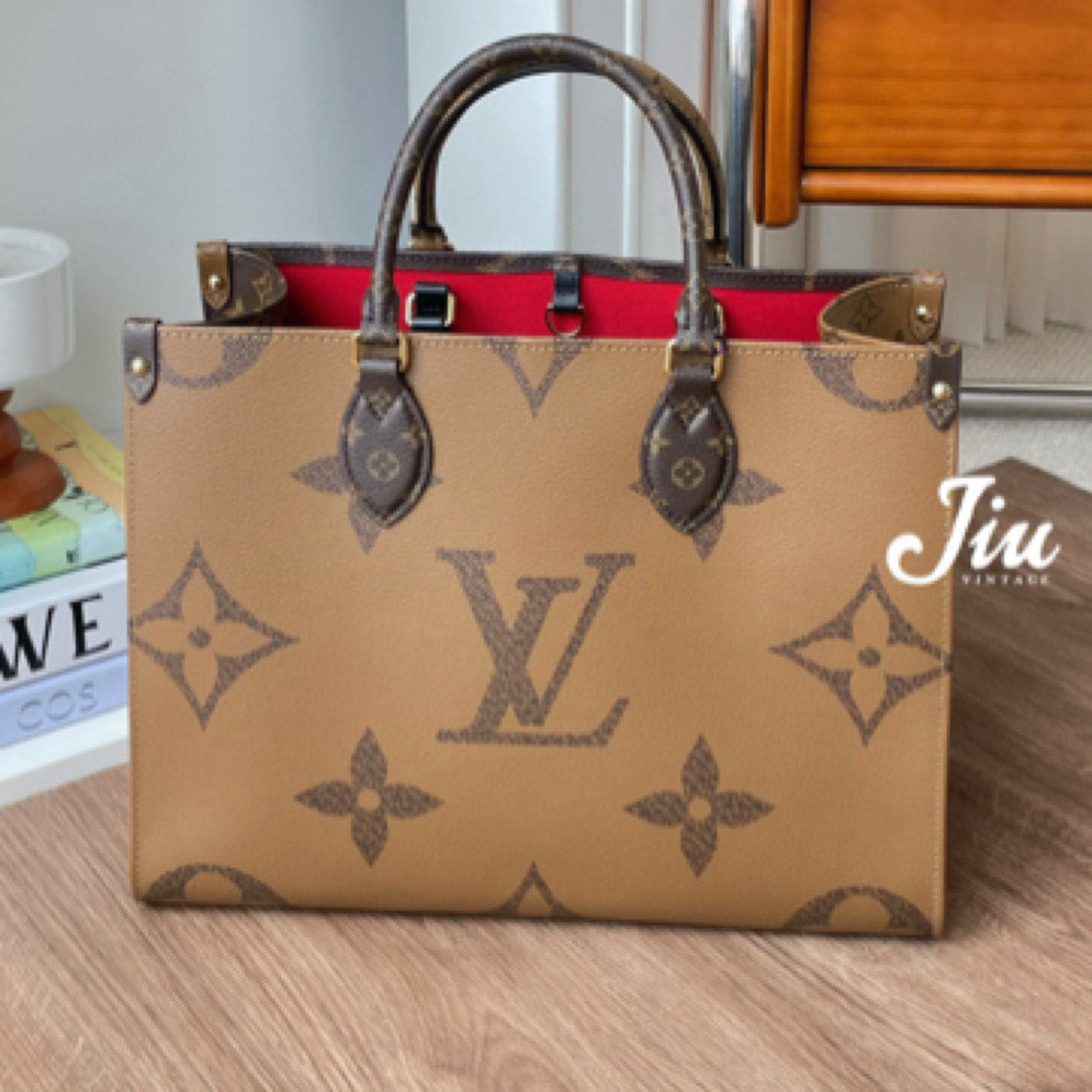 99新 LouisVuitton/路易威登 棕老花onthego中号芯片 CG14-0090