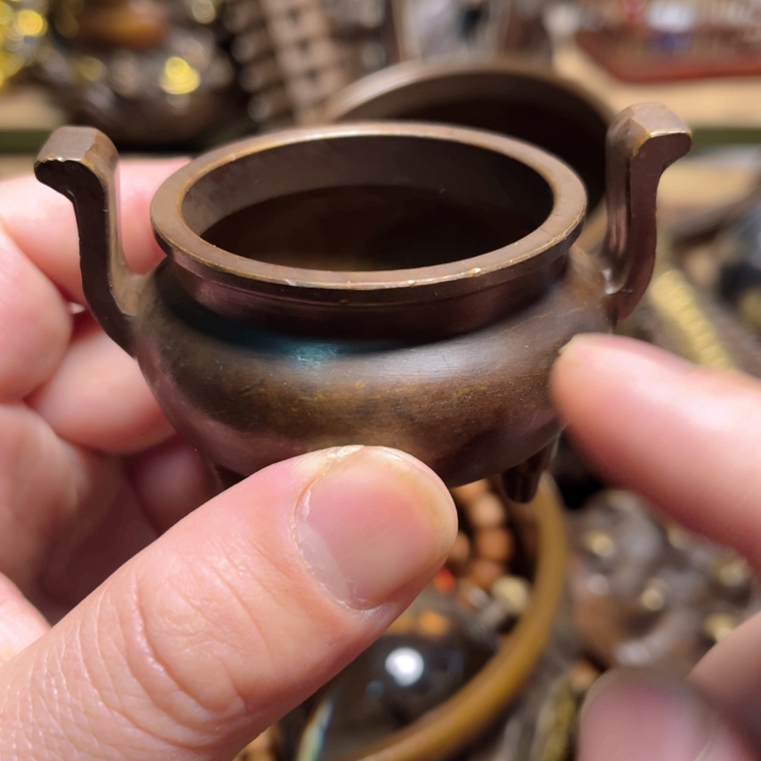 铜器摆件手把件便宜漏