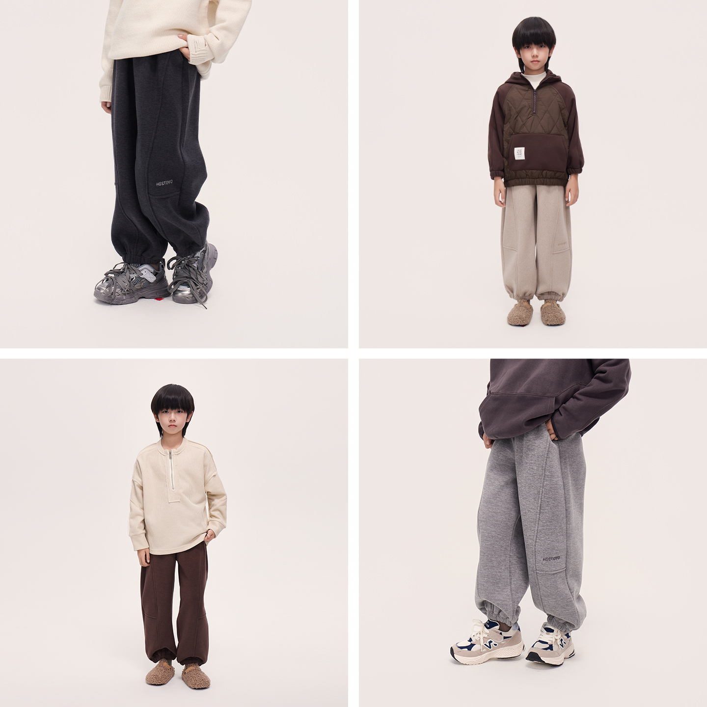 皇室童缘软软裤抗菌小暖炉绵羊毛加绒加厚男女同款冬款保暖针织裤