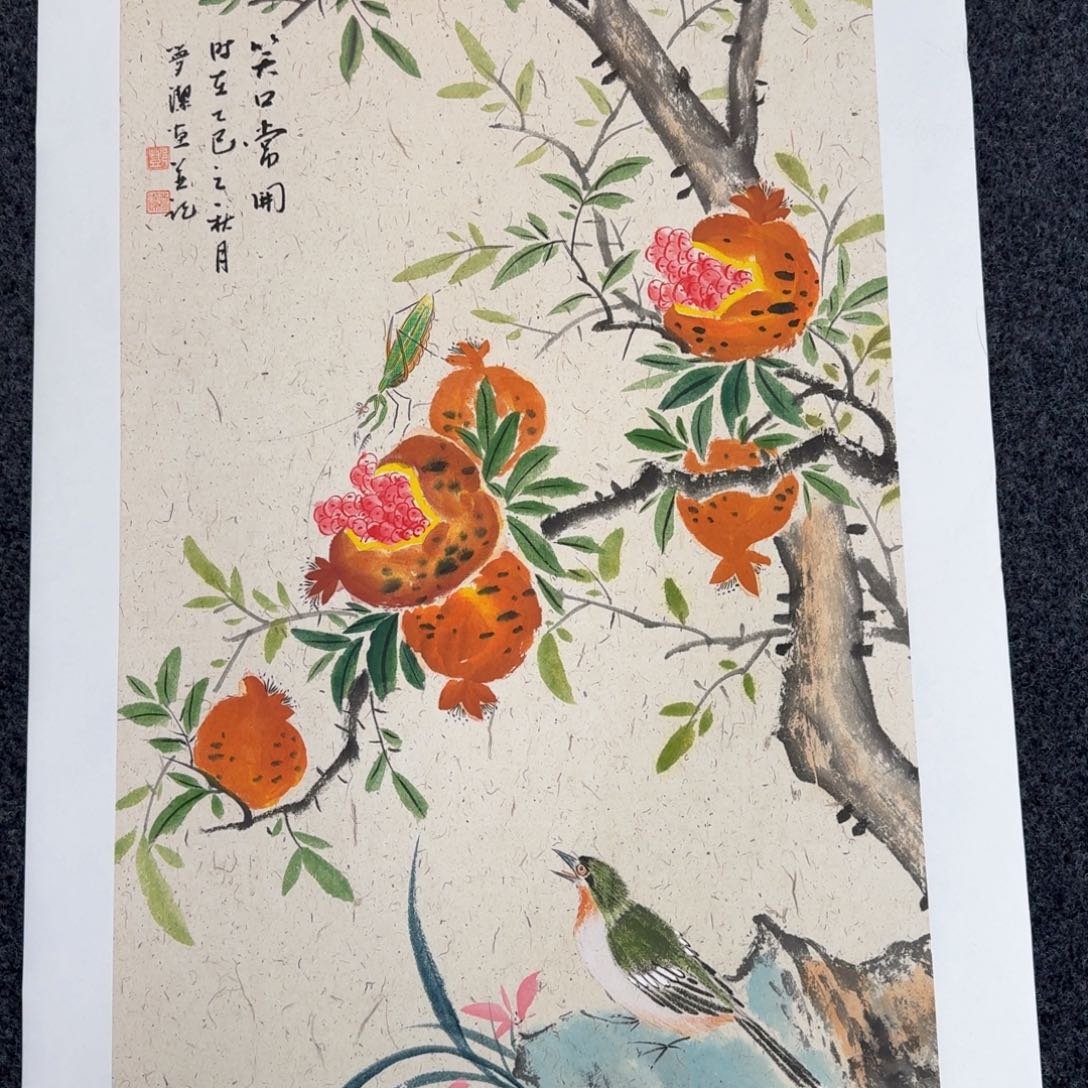 国画纯手绘山水花鸟作品