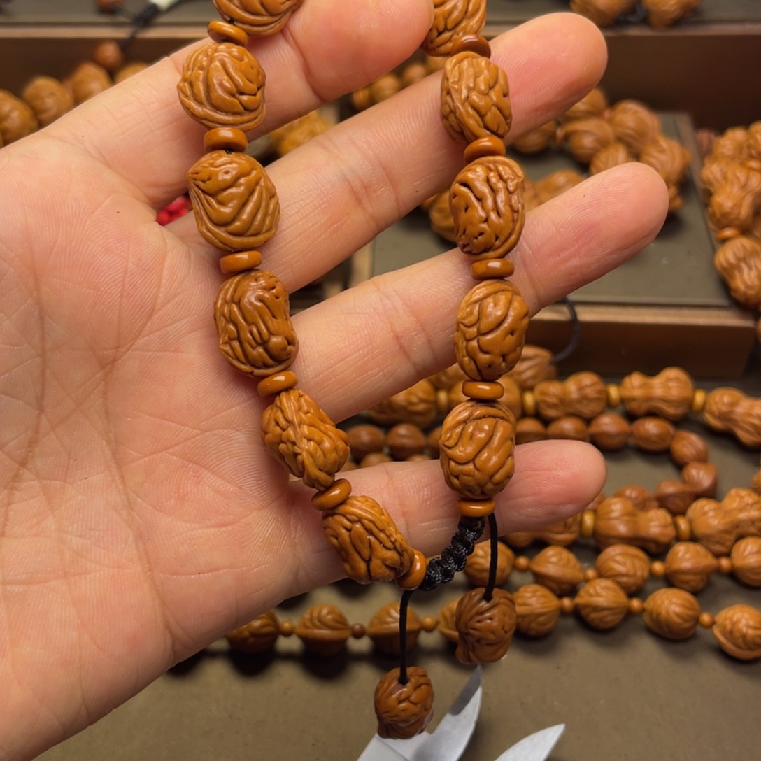 桃核手串龙纹桃核6