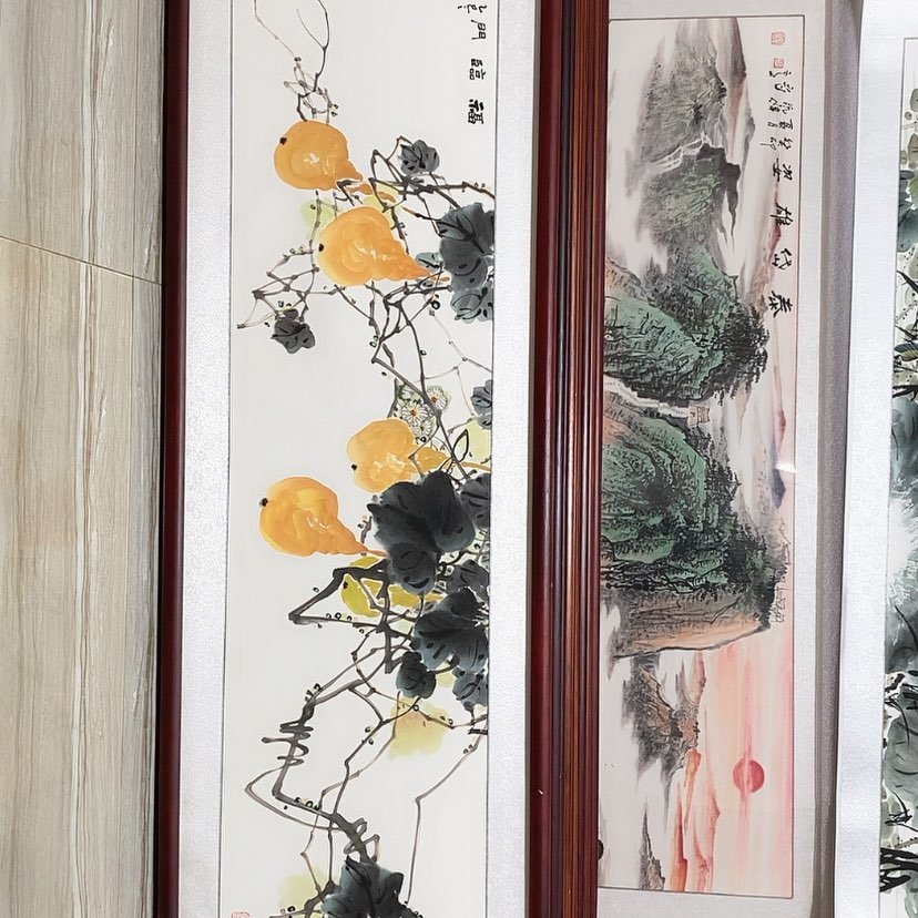 【闪购商品】国画书画作品带框163×48