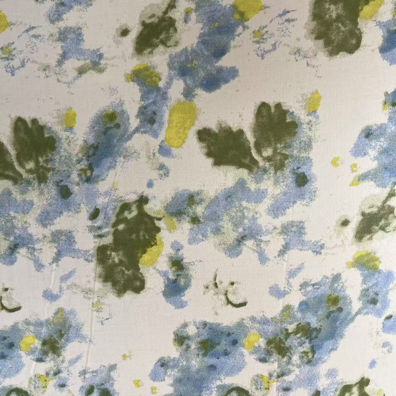 【绒兰】袋鼠国订单! 棉绸布料莱赛尔升级款 32号 扎染油墨