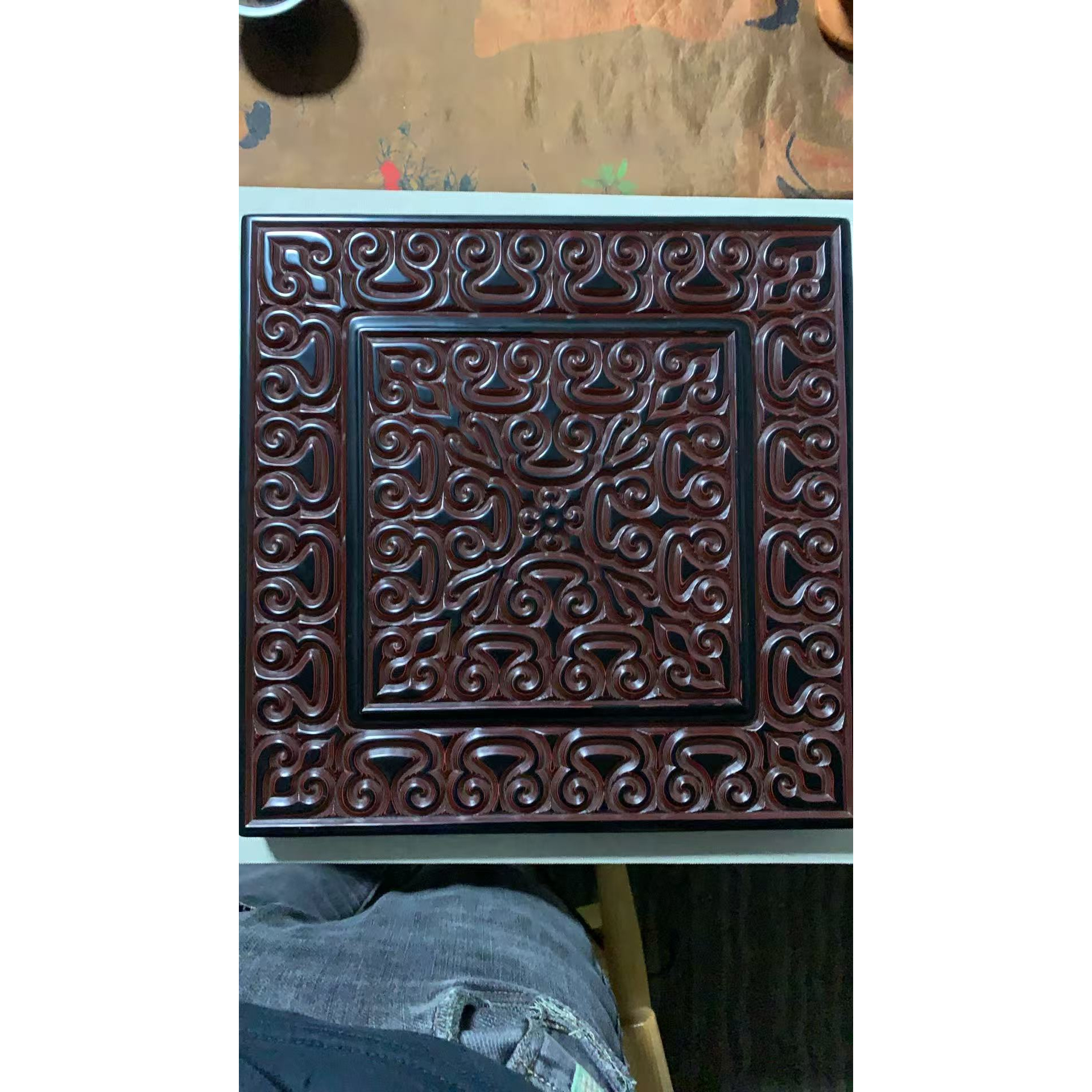 SSA剔犀方茶盘 宽度32cm 厚度3cm