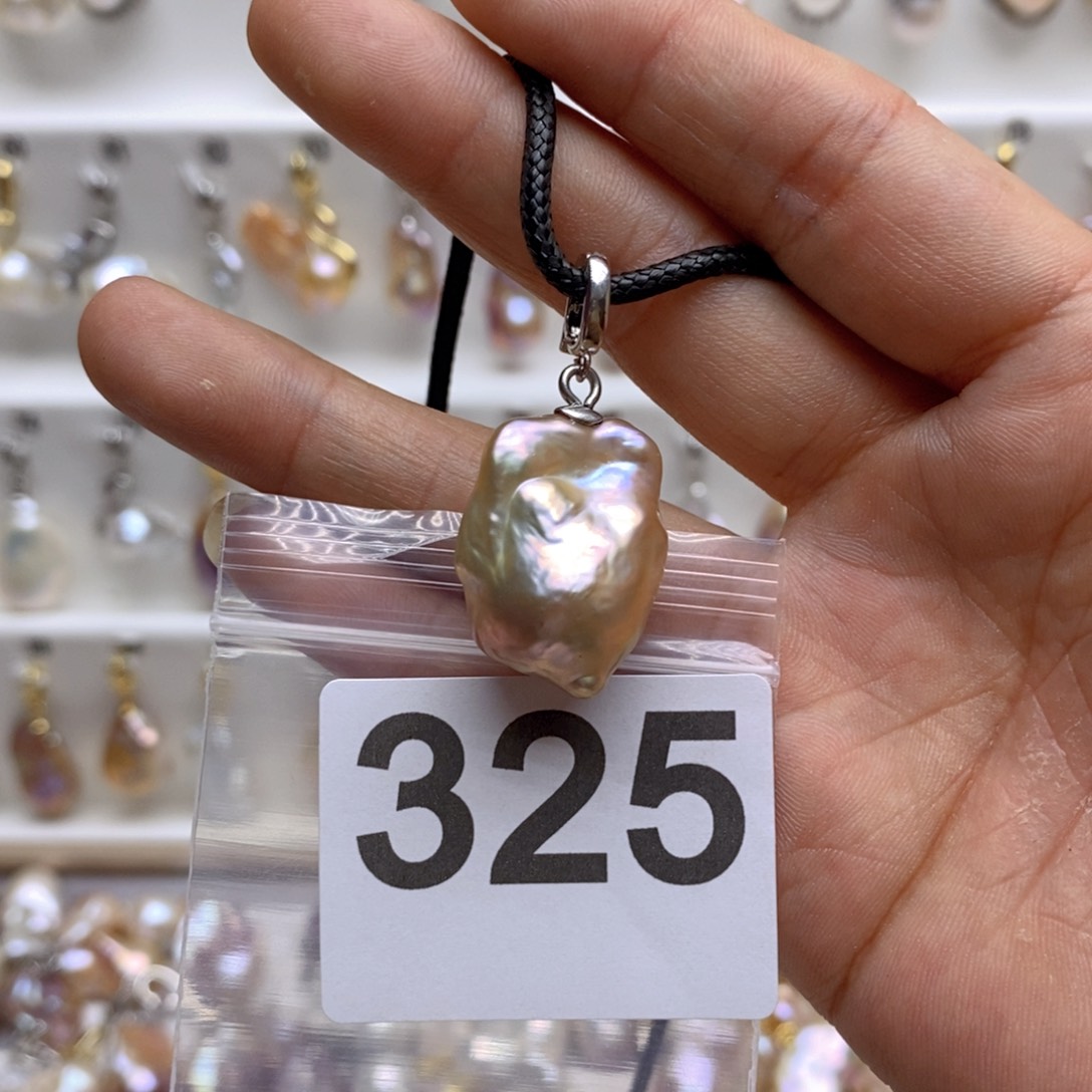 淡水珍珠颈饰银S925镶嵌325