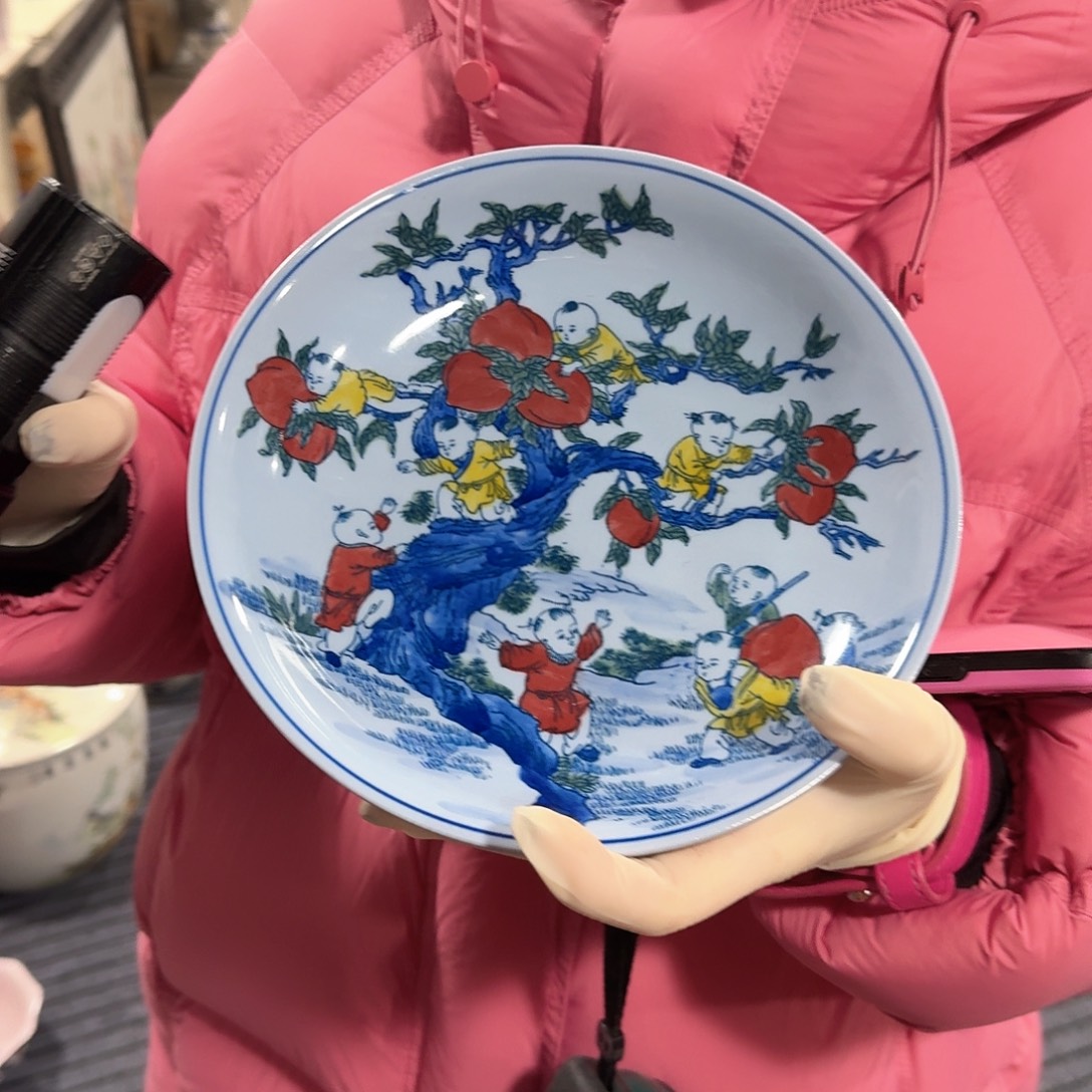 摆件瓷//////景德镇陶瓷瓷器。紫。