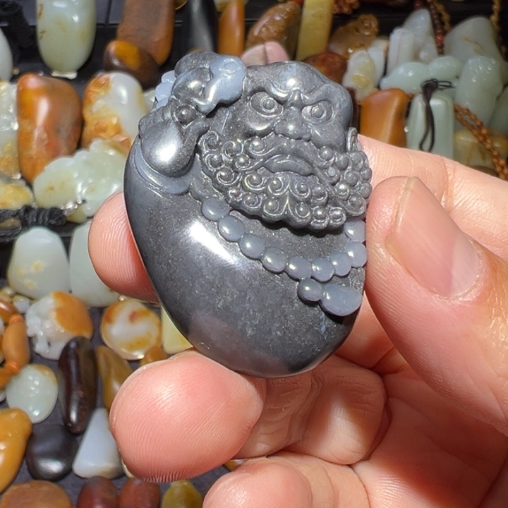 和田玉吊坠(不含链)未镶嵌