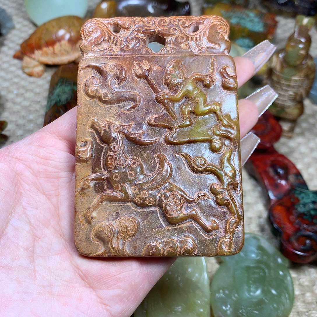 白玉菩提吊坠挂件