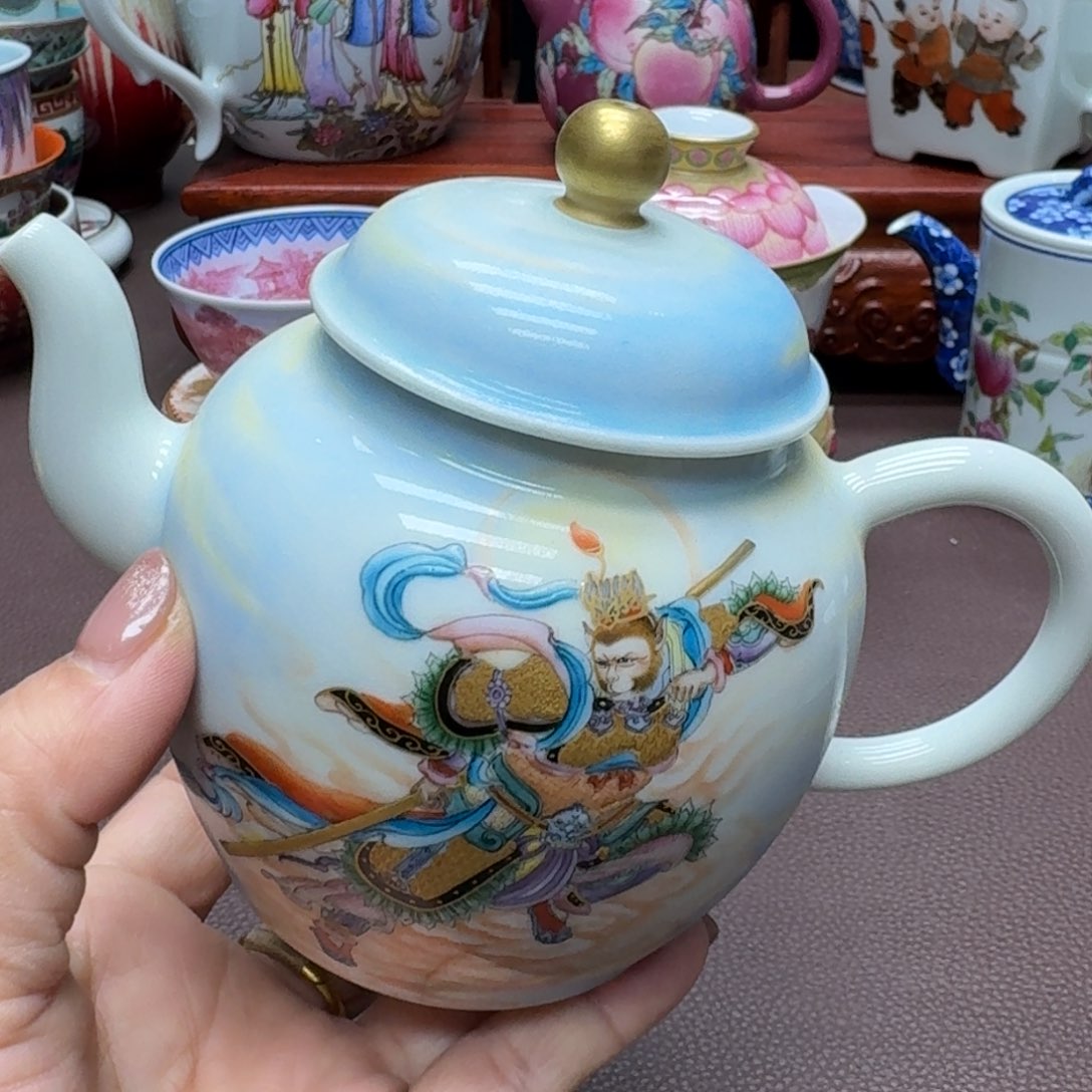 瓷片景德镇仿古手工制作精品展示