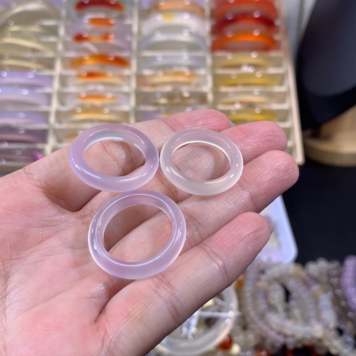 鹿***兮玛瑙/玉髓未镶嵌戒指