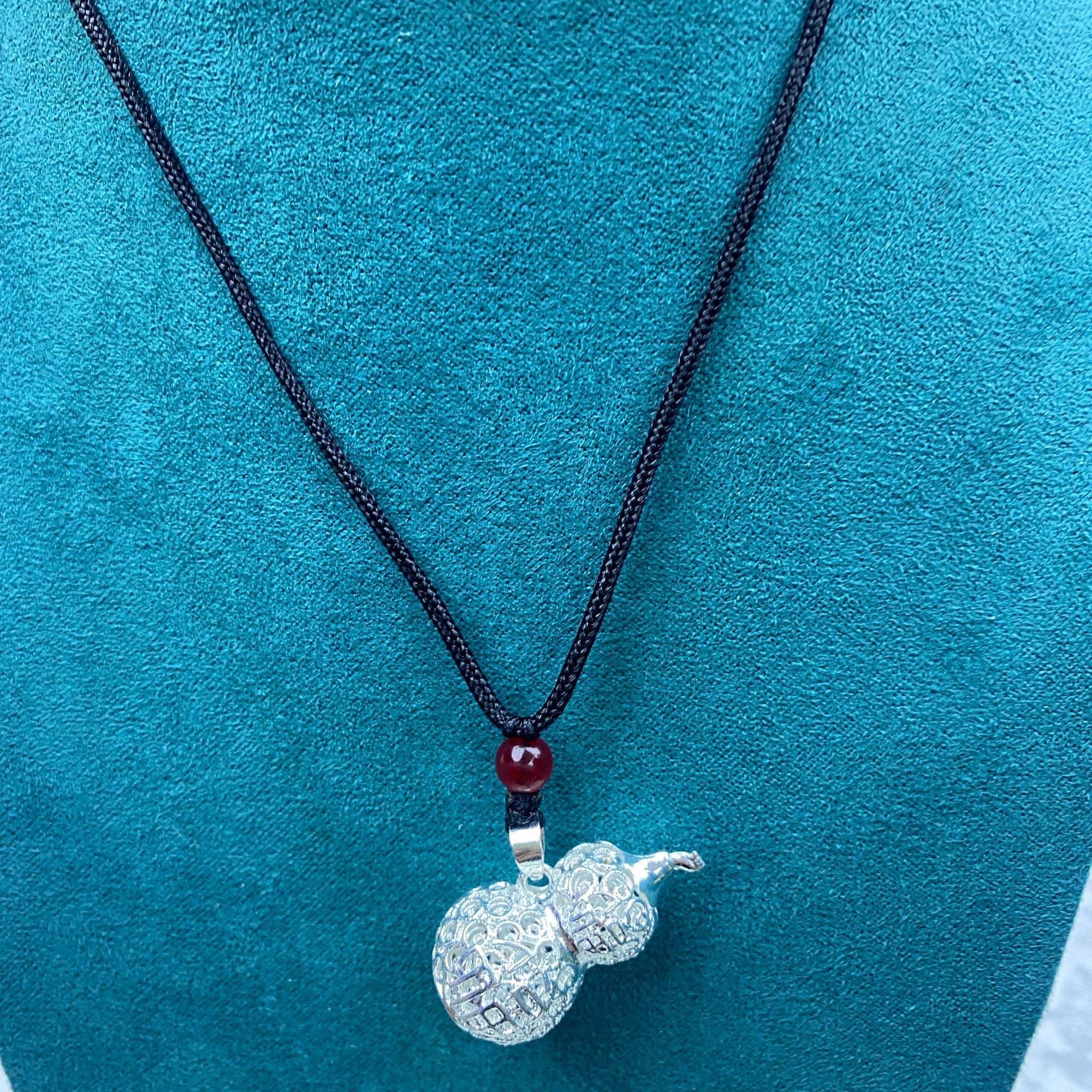 非金属棉绳项链 葫芦项链时尚精致编织复古毛衣链古法