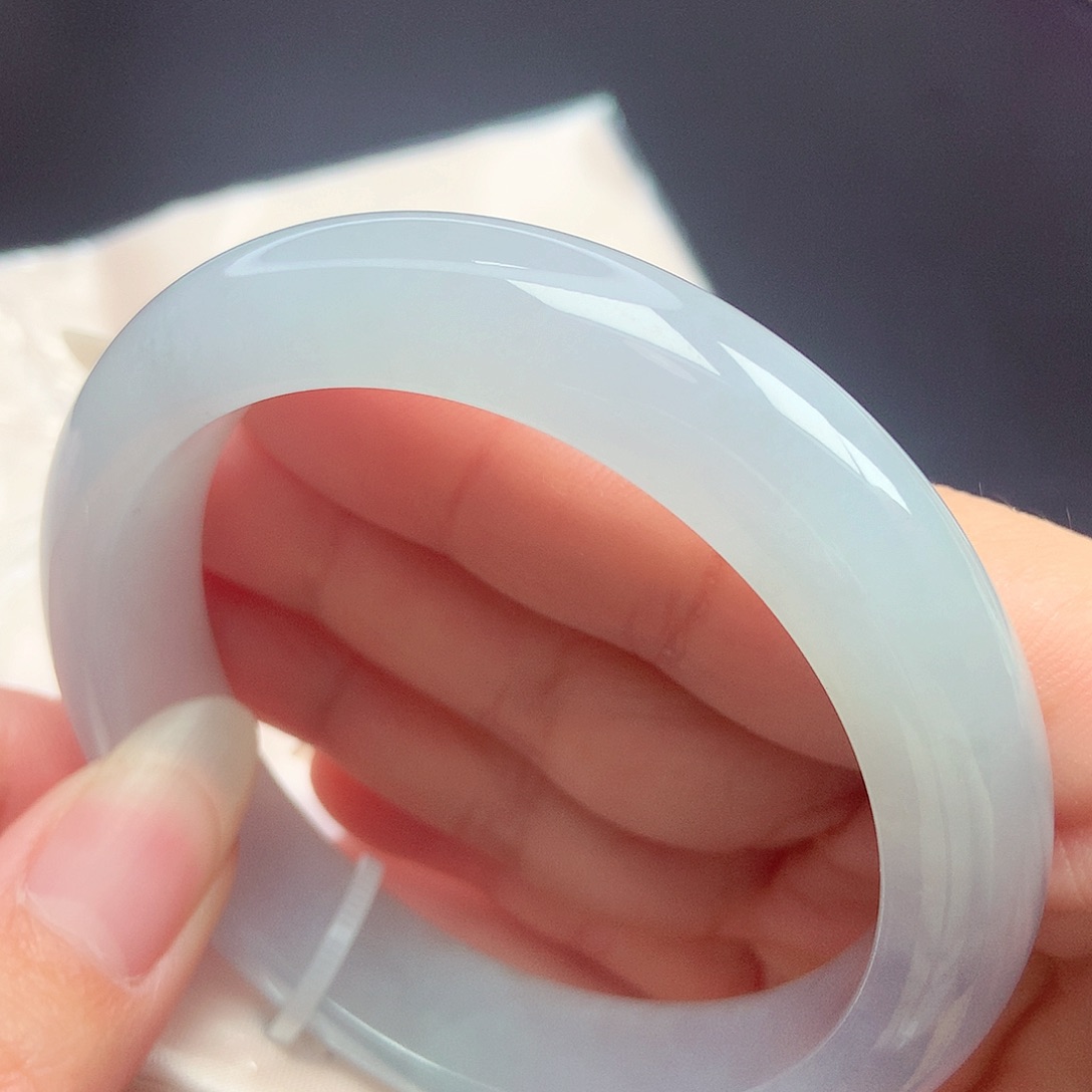 翡翠未镶嵌手镯55.6圈口