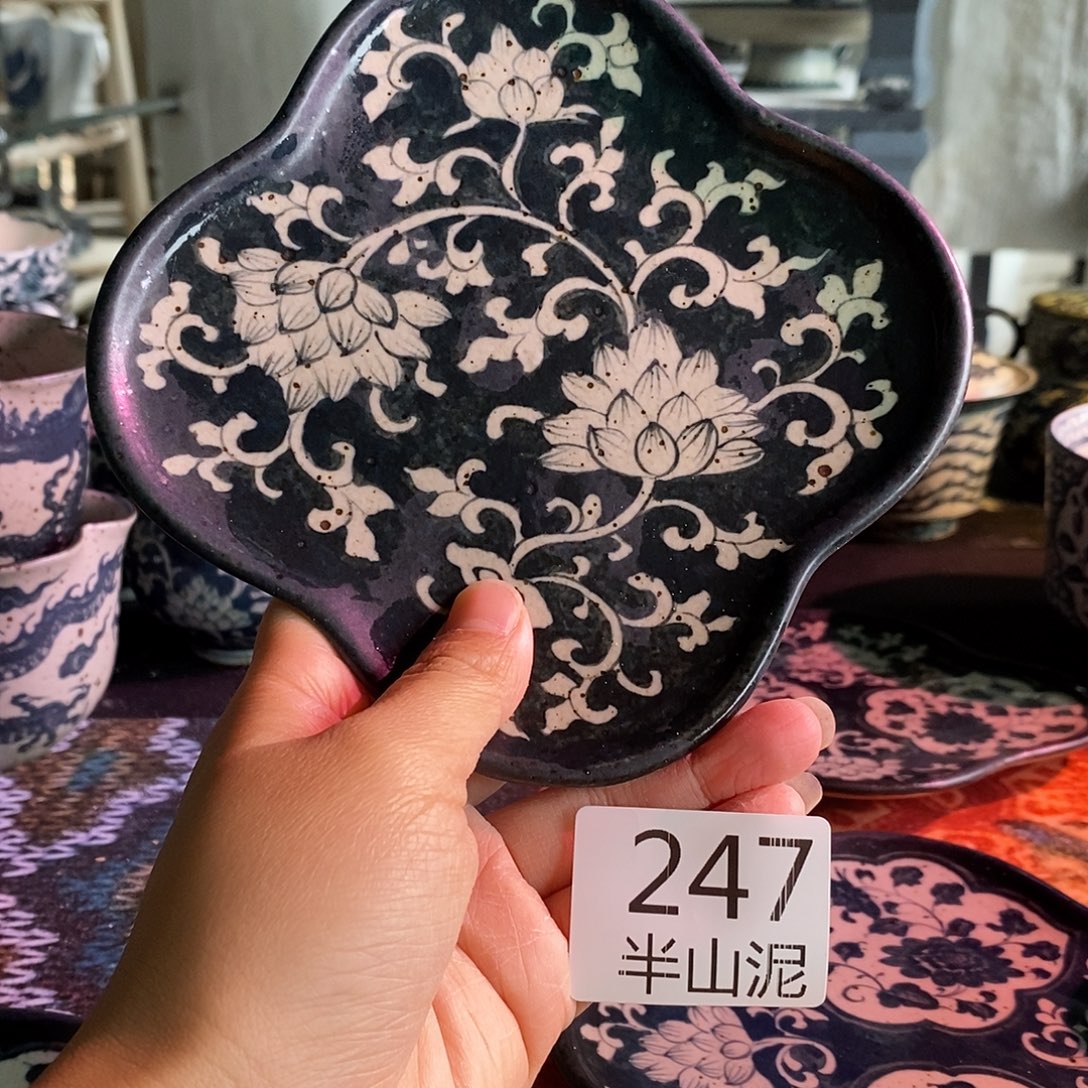 陶手工手绘青花高温陶瓷