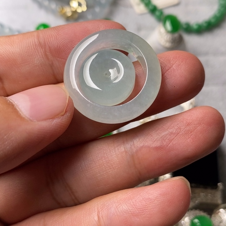 未镶嵌定制翡翠晴底18.5mm