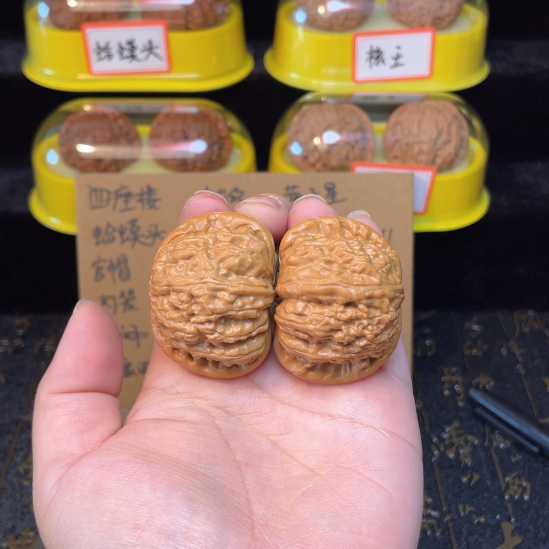 文玩核桃把件白狮子41尺